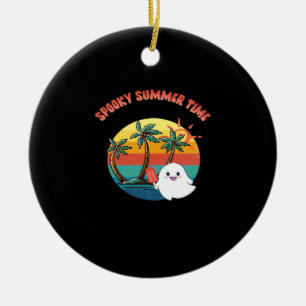 Summerween Vibes - Spooky Summer Time Classic Ceramic Tree Decoration