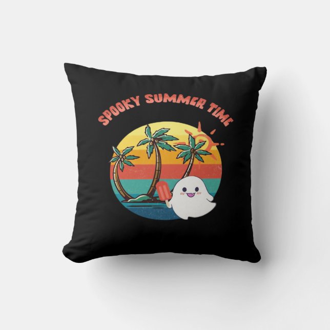 Summerween Vibes - Spooky Summer Time Classic Cushion (Front)