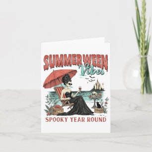 Summerween Vibes Spooky Year Round Chill Girls Vac Card