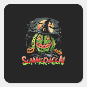 Summerween Vibes Sweet IceCream Watermelon Summer  Square Sticker