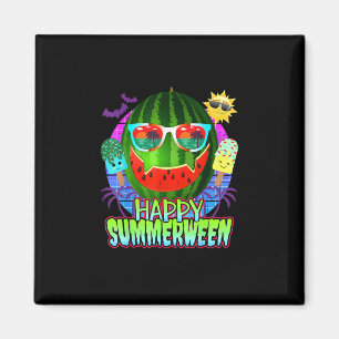 Summerween Watermelon Jack O Lantern Magnet
