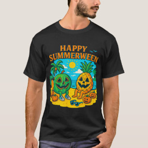 Summerween Watermelon Pineapple Beach Vibes T-Shirt