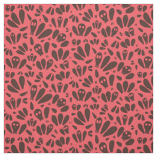 Summerween Watermelon Skull Fabric