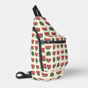 Summerween Watermelon Skull Sling Bag