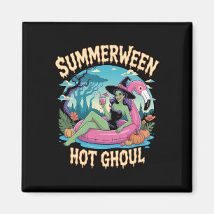 Summerween Witch Vibes Vacation Magnet
