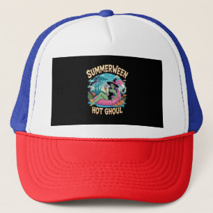 Summerween Witch Vibes Vacation Trucker Hat