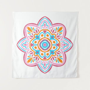 Summery mandala tapestry
