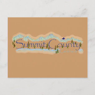 Summit County Colorado postcard