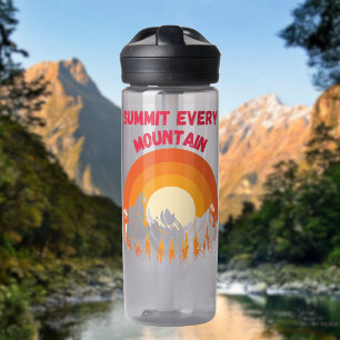 Summit Every Mountain Hikers Goal Water Bottle