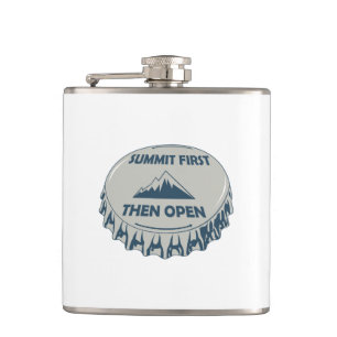 Summit First Then Open Hip Flask