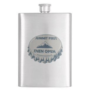 Summit First Then Open Hip Flask