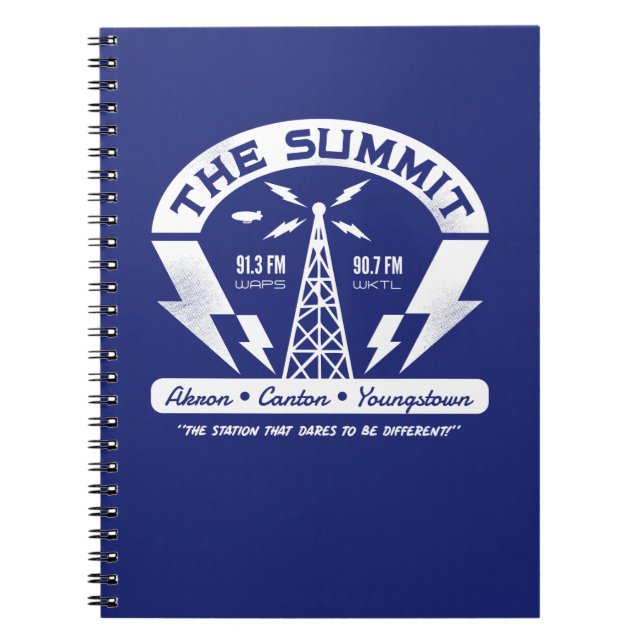 Summit FM Vintage Logo Spiral Notebook (Front)