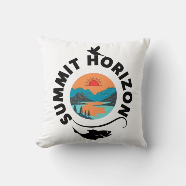 Summit Horizon , Reach for New Heights Cushion (Front)