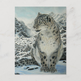Summit King Snow Leopard postcard