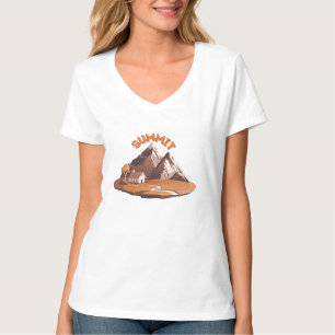 ​Summit Mountain Adventure Nature Lover Graphic T- T-Shirt