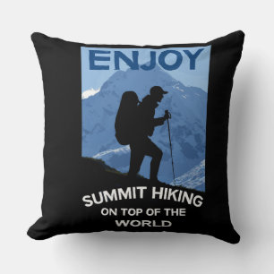 Summit Mountains Hiking Trekking Mountain Mug Cushion