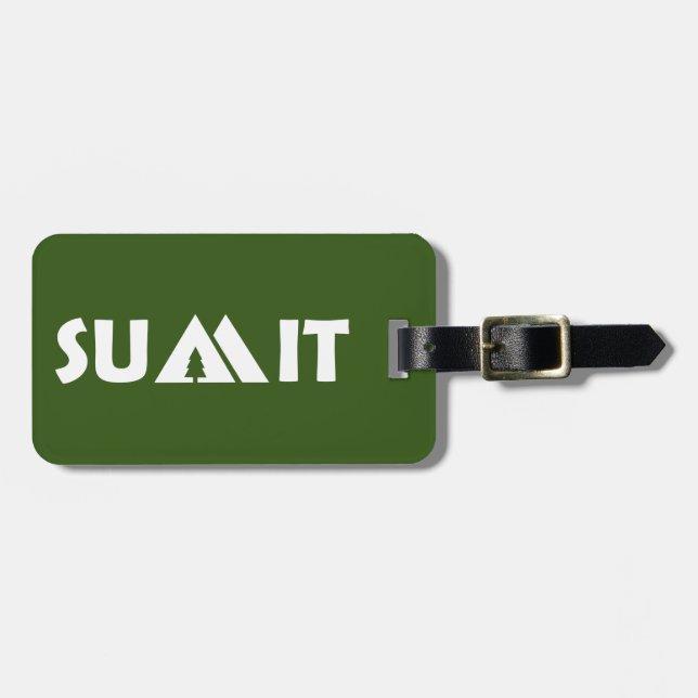Summit Mountains Luggage Tag (Front Horizontal)