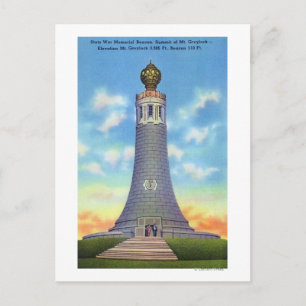 Summit View of State War Memorial Postcard