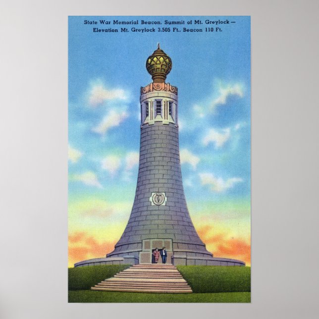 Summit View of State War Memorial Poster (Front)