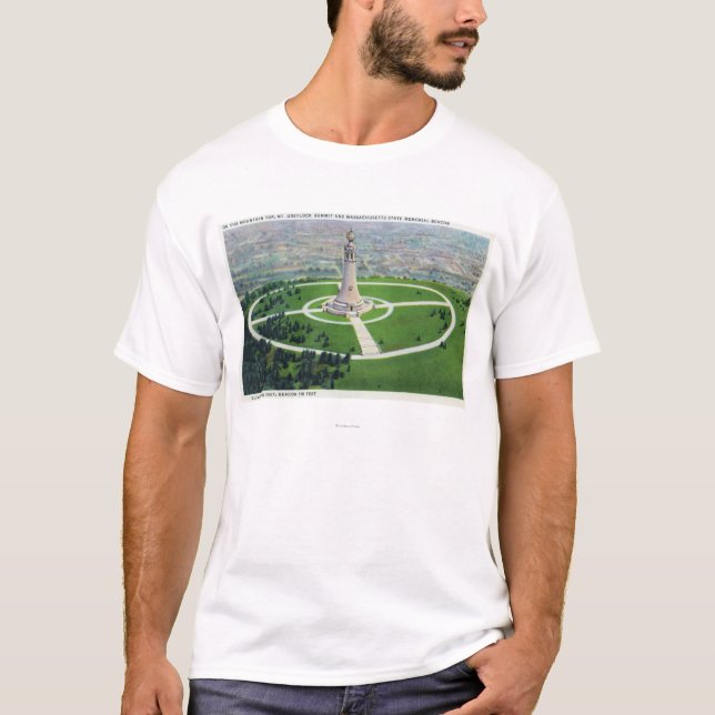 Summit View of the MA State Memorial Beacon T-Shirt (Front)