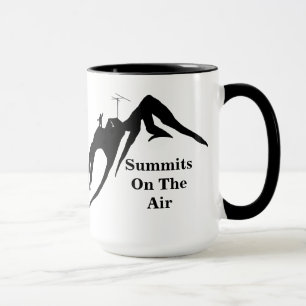 Summits On the Air Ham Radio Mug Customise Call