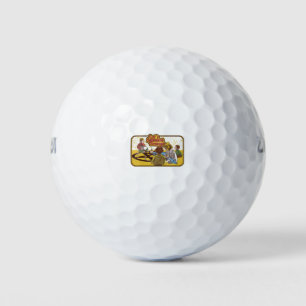 Summon Demons Retro Vintage Horror Golf Balls