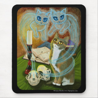 Summoning Old Friends, Ghost Cat Art Mousepad