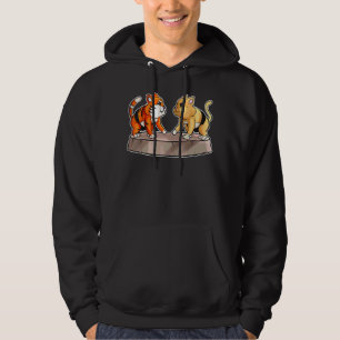 Sumo Cat And Sumo Tiger Wrestling Wrestling And Su Hoodie
