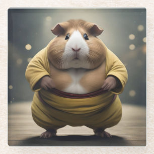Sumo Guinea Pig, Glass Coaster