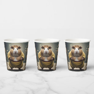 Sumo Guinea Pig, Paper Cups