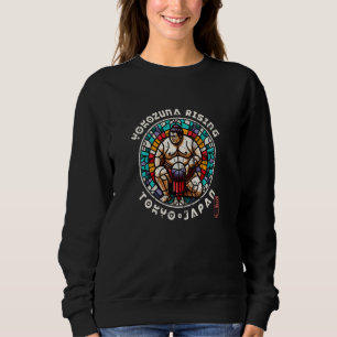 Sumo Japan Yokozuna Japanese Kanji Characters Souv Sweatshirt