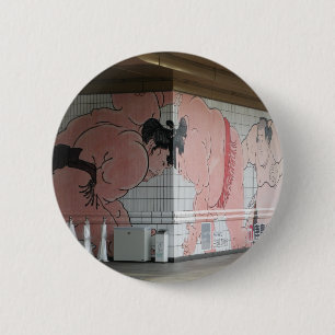 Sumo Mural Wall Art 6 Cm Round Badge