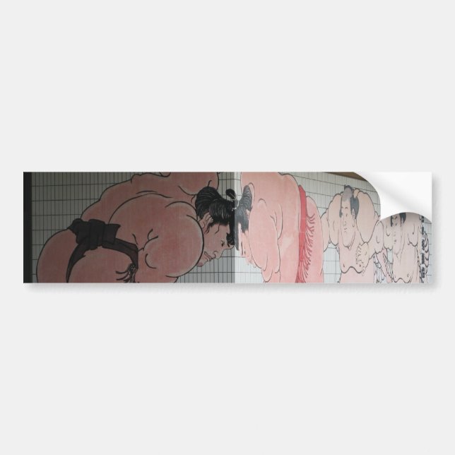 Sumo Mural Wall Art Bumper Sticker (Front)