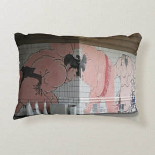 Sumo Mural Wall Art Decorative Cushion