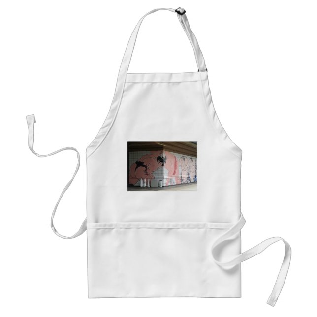 Sumo Mural Wall Art Standard Apron (Front)