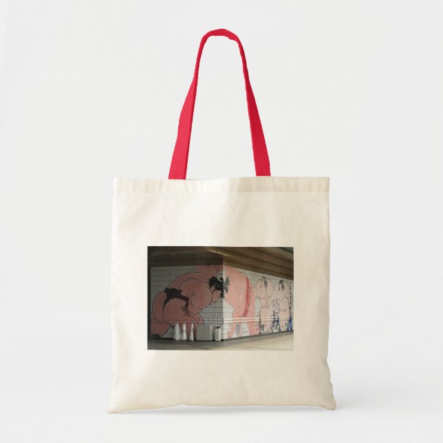 Sumo Mural Wall Art Tote Bag (Front)