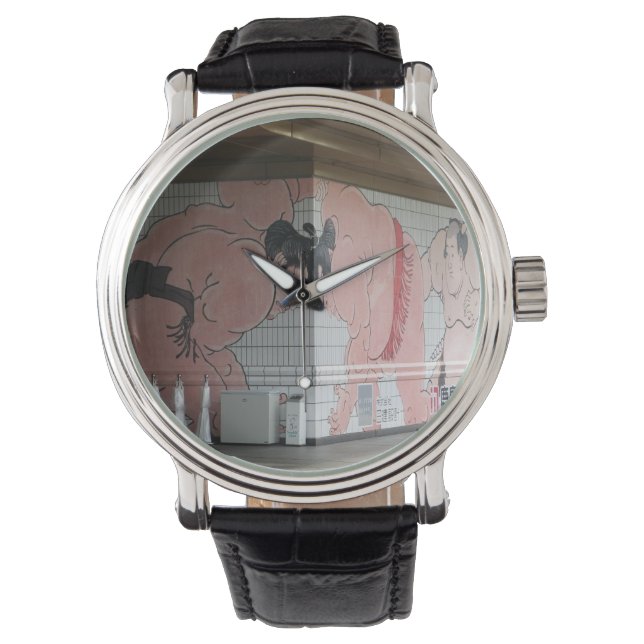 Sumo Mural Wall Art Watch (Front)
