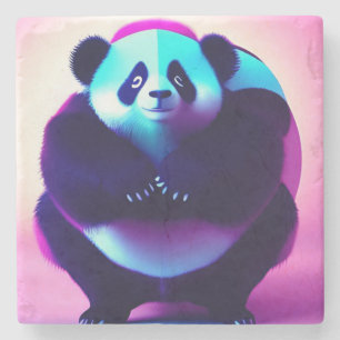 Sumo Panda The Bamboo Gnasher, Stone Coaster