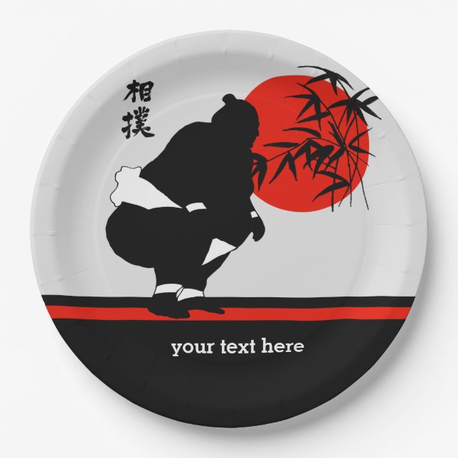 Sumo Paper Plate (Front)