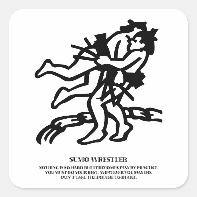 Sumo Square Sticker (Front)