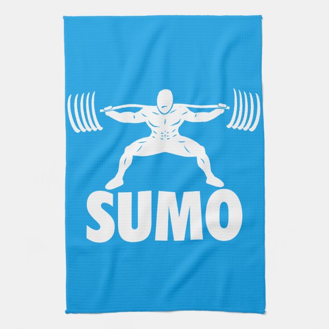 SUMO SQUAT - Powerlifting Motivational Tea Towel (Vertical)