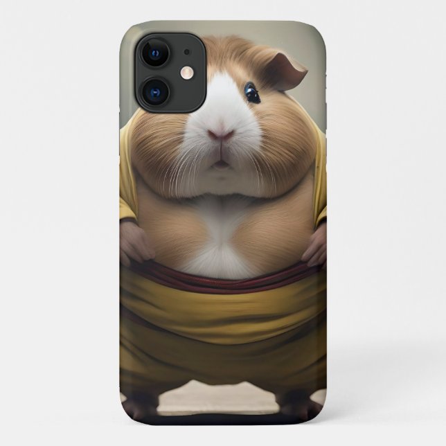 "Sumo Squeakdown: The Mighty Guinea Pig Wrestler" Case-Mate iPhone Case (Back)