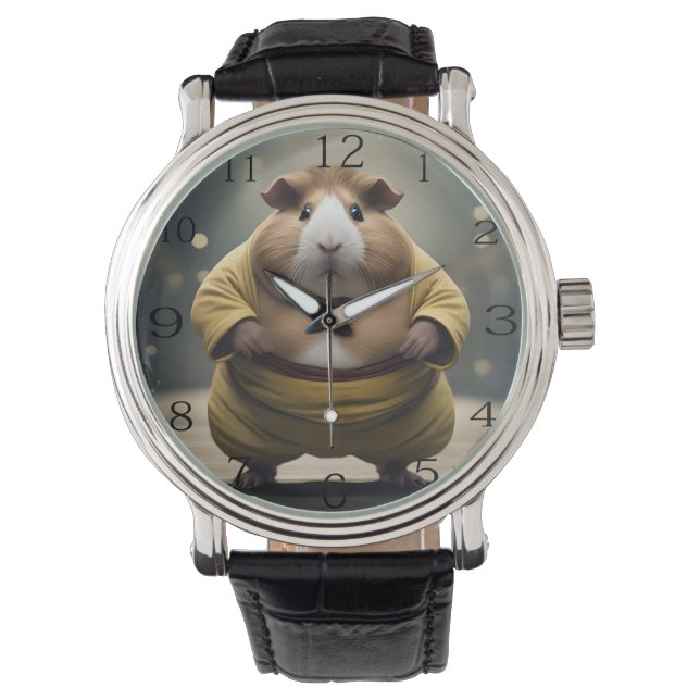 "Sumo Squeakdown: The Mighty Guinea Pig Wrestler" Watch (Front)