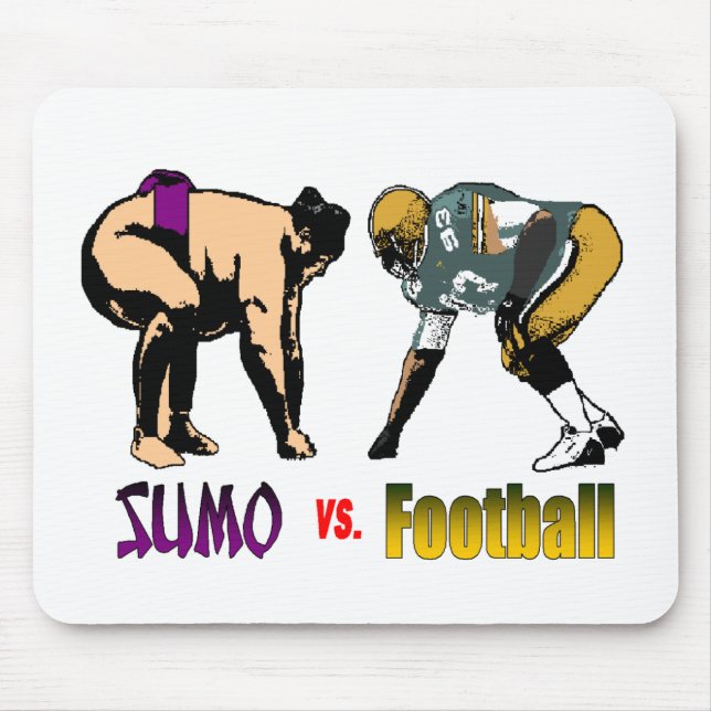 Sumo vs. Football Mousepad (Front)