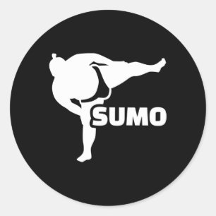 Sumo Wrestler Classic Round Sticker