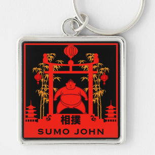 Sumo Wrestler Key Ring