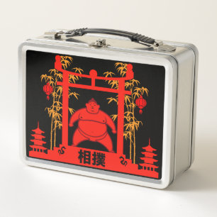 Sumo Wrestler Metal Lunch Box