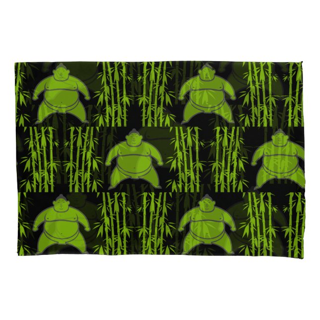 Sumo Wrestler Pillowcase (Front-Left)