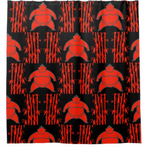 Sumo Wrestler Shower Curtain