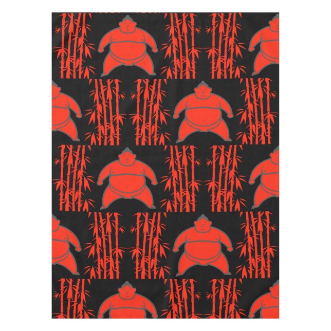 Sumo Wrestler Tablecloth (Front)
